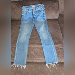 Distressed Ankle Jeans